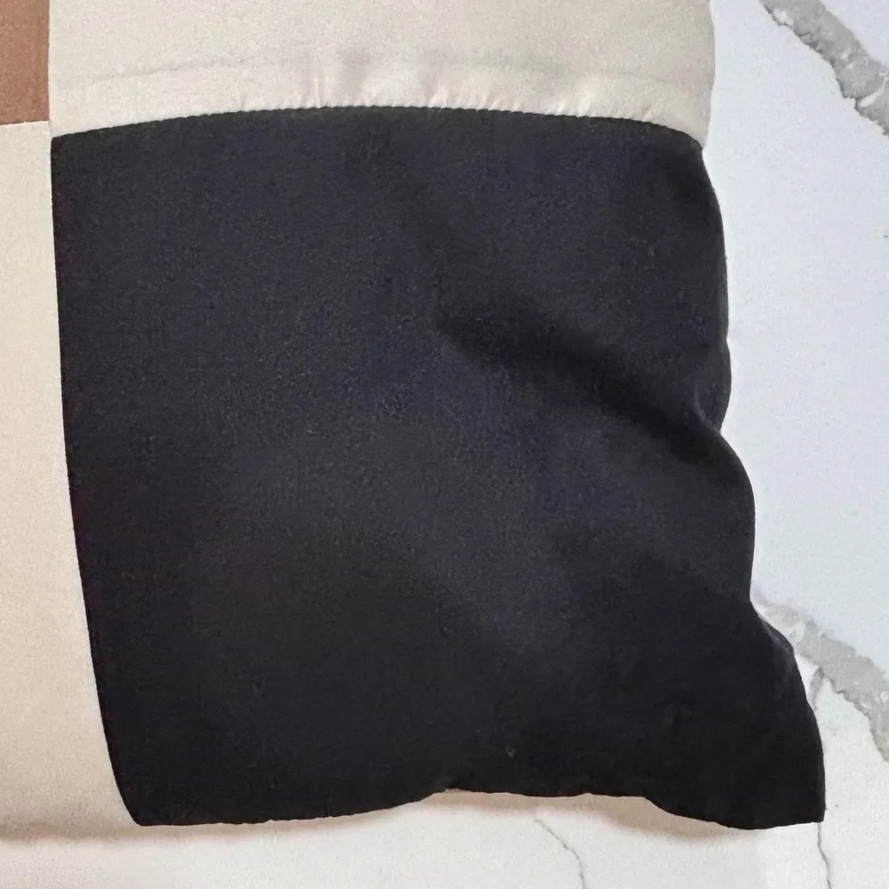 Living Room Tri-color Cream Brown Black Couch Chair Throw Pillow Home Decor
